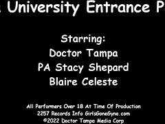 Blaire Celeste’s vernederende gyno onderzoek door dokter Tampa voor universiteitstoelating