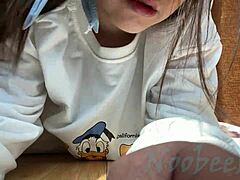 สาวไทยอ้วนสวยโดนพุ่งน้ำเงี่ยนในปากมืด