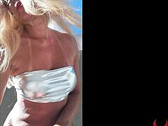 セクシーなブラジル人MILFが自家製ビデオで捕まる