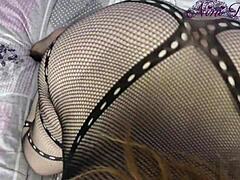 Chaude belle-mère pawg et son beau-fils baisent ensemble suçant grosse bite et cum sur gros cul 😍🔥