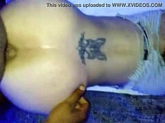 Ketua Cheeroke Tepuk Pantat Boriqua Buncit dalam Bogol Gaya Anjing Bengkok dengan Tampar dan Slap