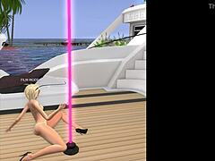 Шведские блондинки раздеваются на дикой вечеринке на яхте