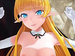 エルフアニメヘンタイ キュートなお尻と滴るザーメンをワイルドシーンで対比