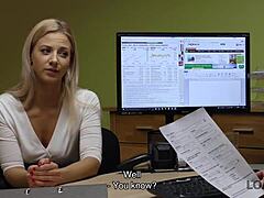 Nathaly Teges musí šukat s agentem půjček za prachy v divoké seanci!