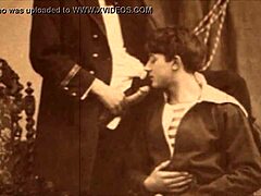 Wiktoriańscy homoseksualiści ścierają się w śmiałych retro erotycznych scenach