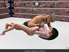 支配と屈辱のラフセックスレスリング、ハードバンで弱者に容赦なし