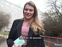 Ejen Awam Tebuk Cipap Rusia Licin Untuk Duit Di Luar POV.