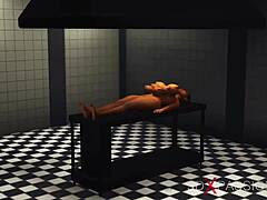 Ebonymaus mit riesigen Titten gefesselt für intensives Anal Action?