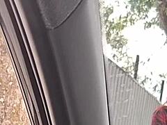 Dristig offentlig runk til student på travel gate