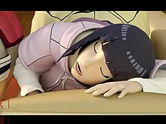 โย ฮินาตะหลับไปขณะแอ็กชันแอนิเมชัน 3D รุนแรงพร้อมการเย็ดทวารหนักหน่วง เครดิต HforGods