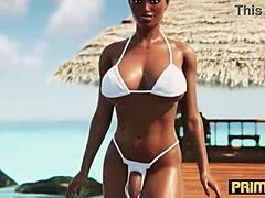 Hlboký tkanivový masáž animácia futanari štvorka od Prime3dx