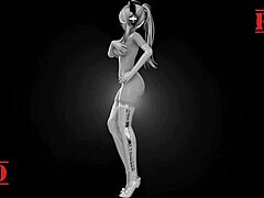 Haku's R18 MMD Video in a White Suit - 2D Animation