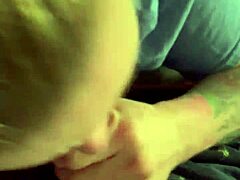 white cougar sucks big black cock late night