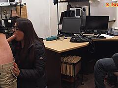 Descriptive couple bitches attempting theft get slammed in reality pov amateur hardcore scene with blowjob and hidden cam spying