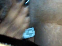 big ass ebony babe teases with juicy pussy in steamy action on camera