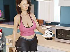 wow, can't believe this milf's huge tits in game action!