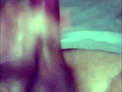 Horny guy moans while jerking his long cock in closeup until cumming