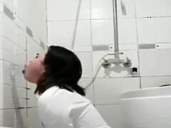 Kaleencrab dives into anal play with toys and dildos, getting sloppy and choked. Then she endures deepthroat face fucking with gagging and assfucking from an asian partner.