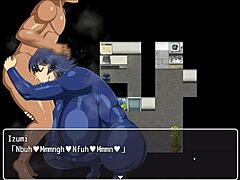 Izumi Stares At John's Big Cock In The Shower