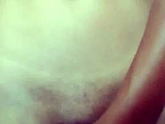 Oh wow, watch this hot babe in lingerie masturbating passionately!