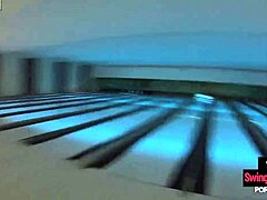 Thai teen girlfriend missed strikes at bowling but nailed it hard at home later