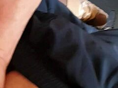 Why is my fat wife giving a nylon blowjob to that amateur?