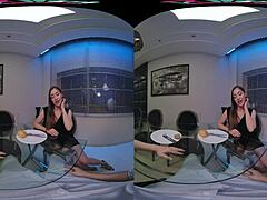 Angelica Heart Delivers Intense Blowjob After Dinner