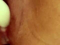 She fucks her pussy with dildo and squirts