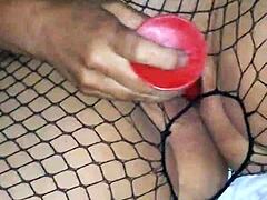 Mature milf galderia slut masturbates in horny detailed session