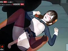 i'm watching this uncensored hentai anime with yunyun's big tits in konosuba