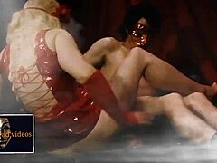 Oiled milf desperate for dick