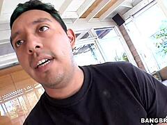 lucky guys receive pornstar treatment in group orgy