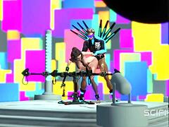 Nerdy Girl Fucked Rough in Disco