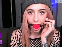 Gia Baker's Gagball And Small 18+ Asmr Session