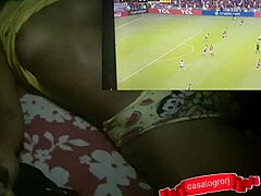 Watching flamengo's victory with my stepdaughter