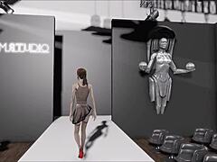 Surrealist fashion in fallout 4 anime style