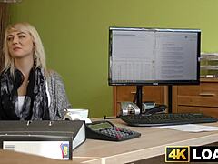 blondie bent over fucked office