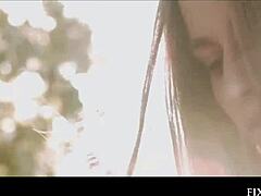 evelyn dellai revives warrior with steamy outdoor blowjob and fingering