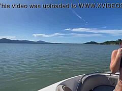 Watch this big tits creampie on borrowed boat with voyeur eyes?