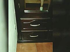 Skinny Latina Teen Caught Dressing After Shower