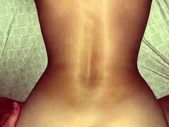 Homemade couple moment with girlfriend riding