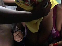 Horny Milf Bent Over For Two Big Black Cocks.