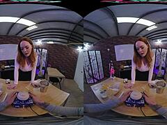 vrhush busty teacher summer hart in stockings blows cock missionary hardcore with natural tits redhead