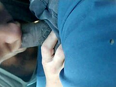 Interracial love: A car hooker's gumjob