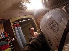 shower time with ronda, enjoying the water