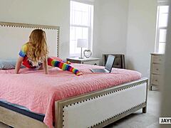 Jay's POV - Little 18+ Teen Sister Lana Sharapova Caught Being A Slut