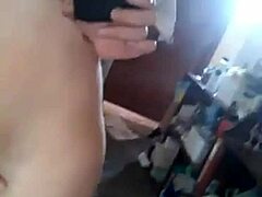 She stands there masturbating and moaning just for you