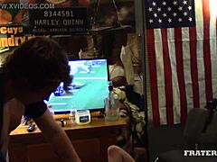 In a wild gay group session, guys take turns sucking each other off passionately.