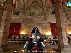 Ashlyn Peaks Cosplay Masturbates in Knight Armor