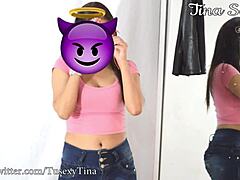 Latina in Lingerie Shows Big Ass